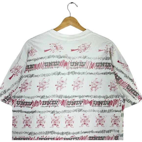 Vintage University Of Nevada Las Vegas Runnin' Rebels AOP Tee XL - Picture 6 of 7